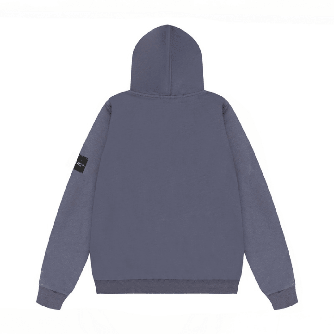 Stone Monogram Zip Hoodie