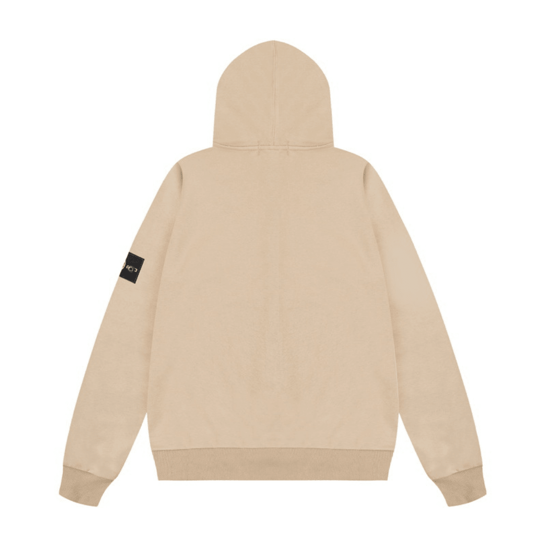 Stone Monogram Zip Hoodie