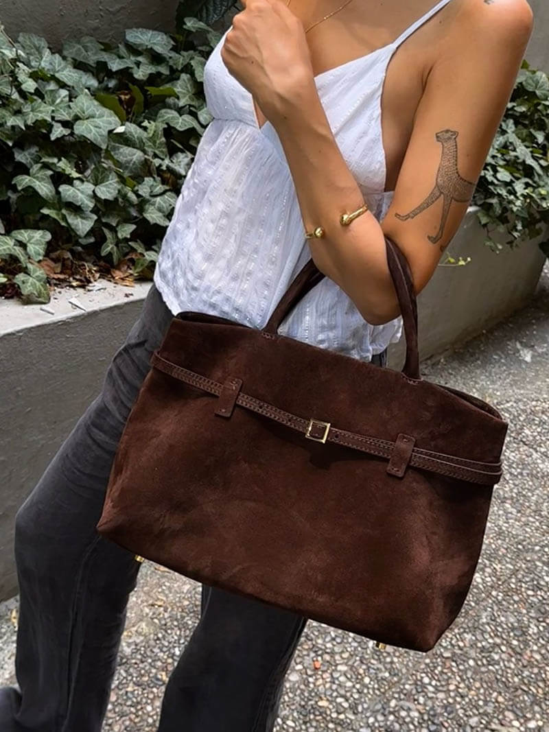 "Selena" Wildleder Handtasche