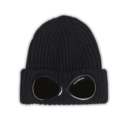 Monogram Full Black Beanie