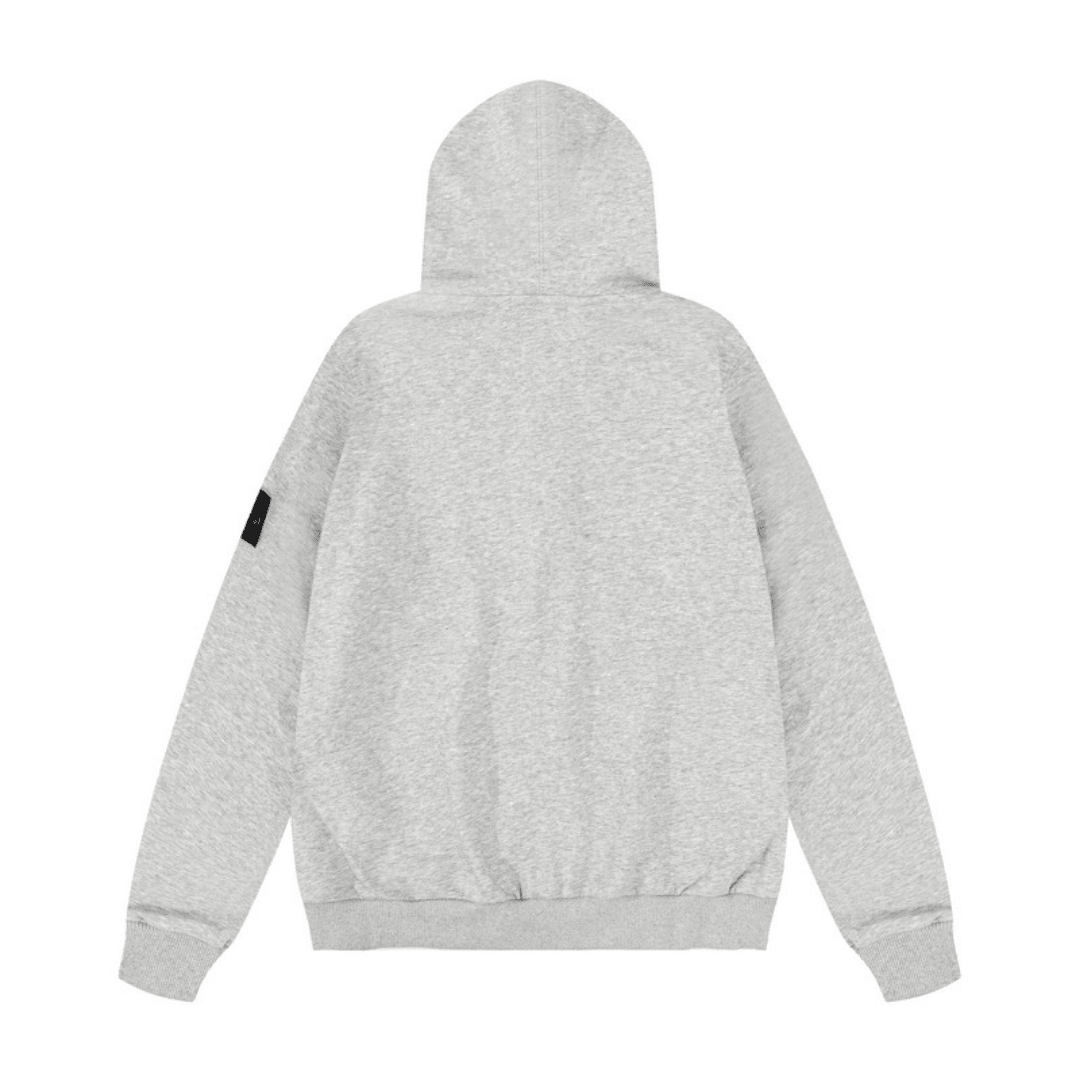 Stone Monogram Zip Hoodie